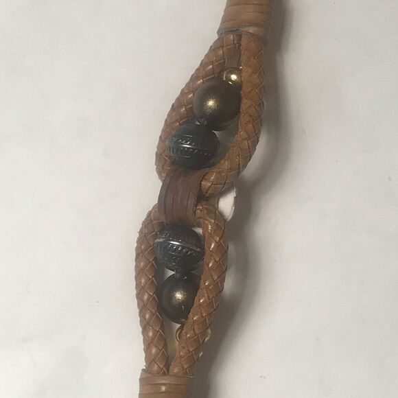 Vintage Braided Leather Belt for women main image 4